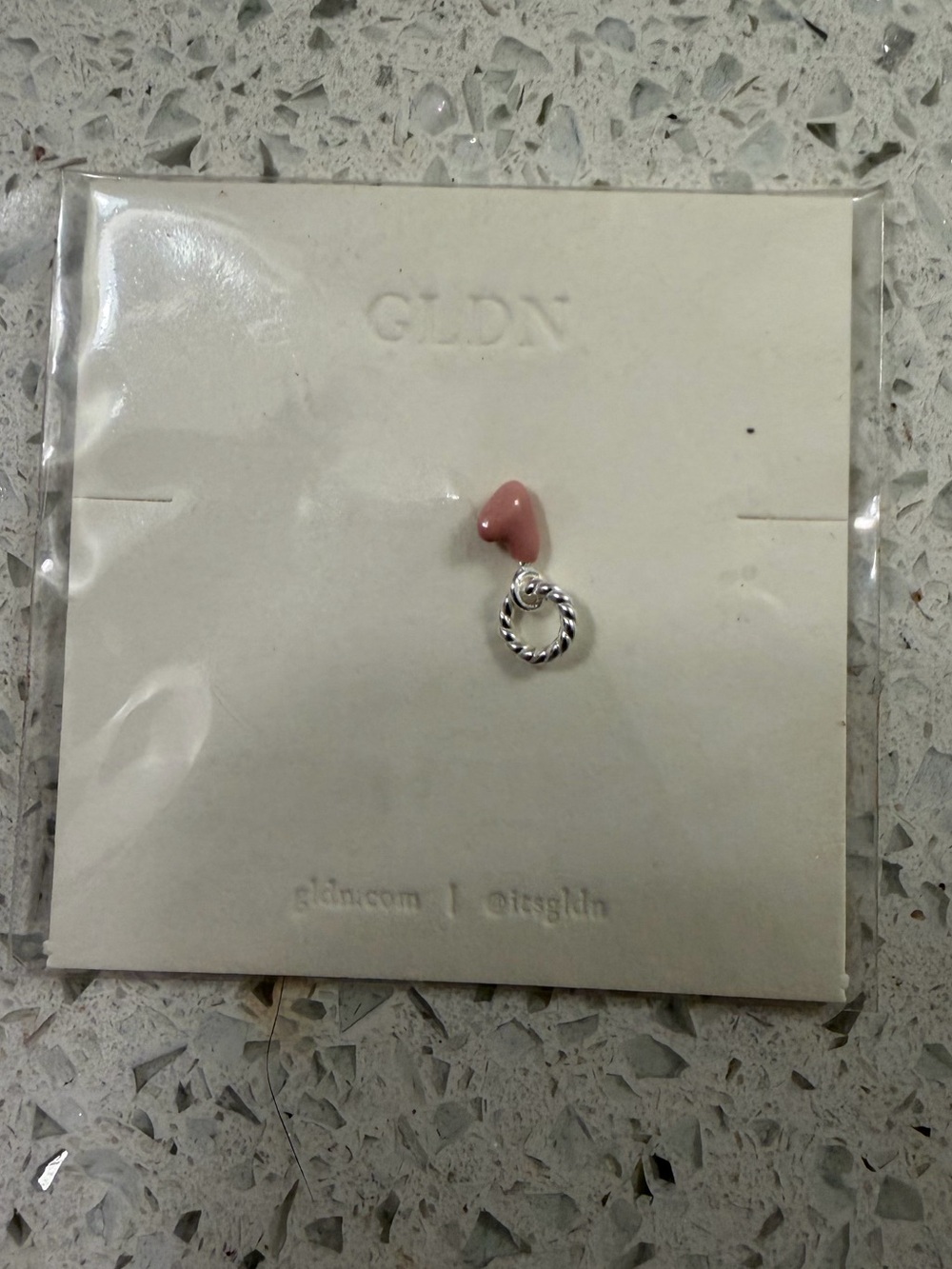 GLDN Aura Enamel Heart Charm